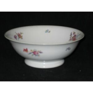 Syracuse Old Haarlem Round Vegetable Serving‎ Bowl Green Trim Flowers Harlem